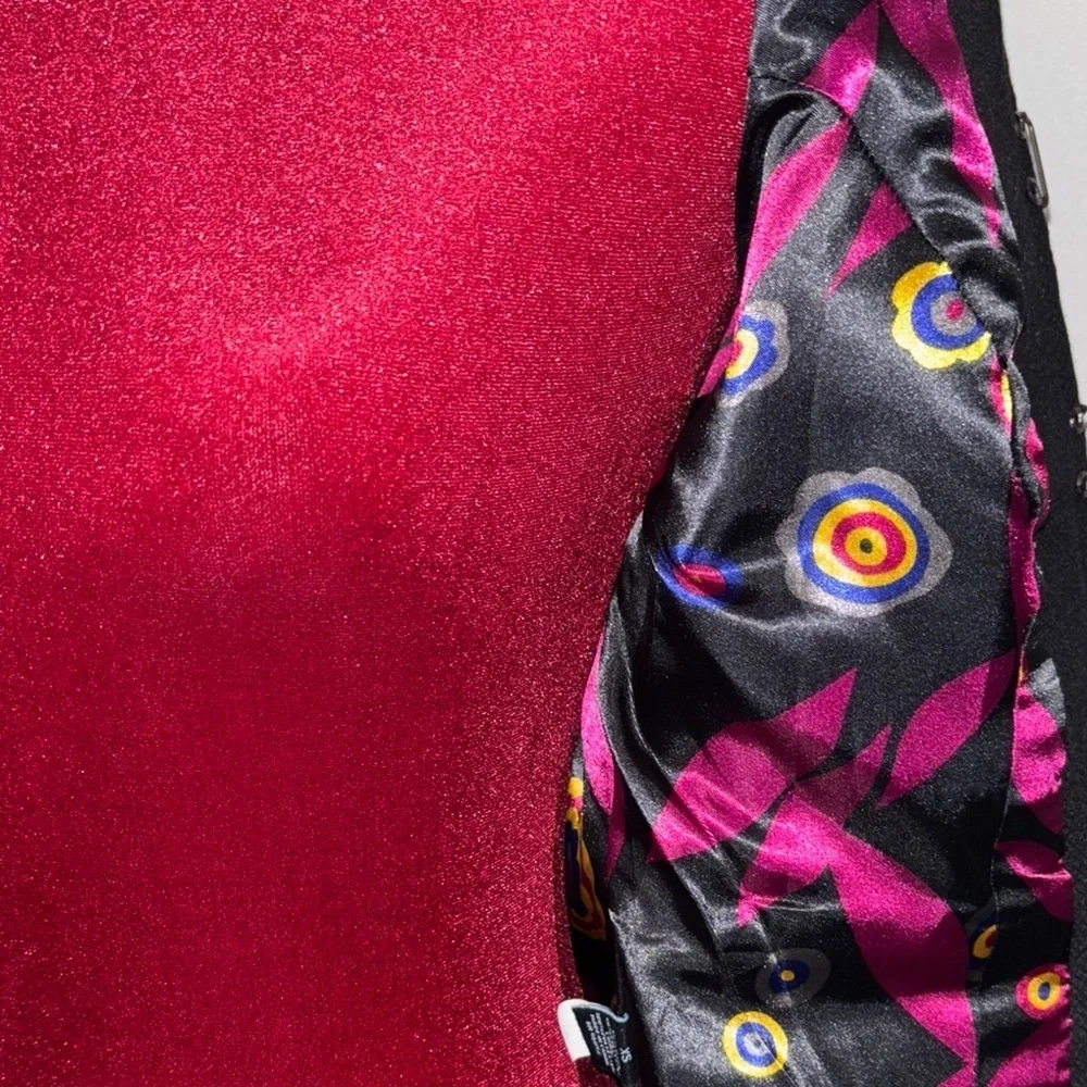 Cynthia Rowley Black Blazer with Structured Lines - Picture 4 of 11